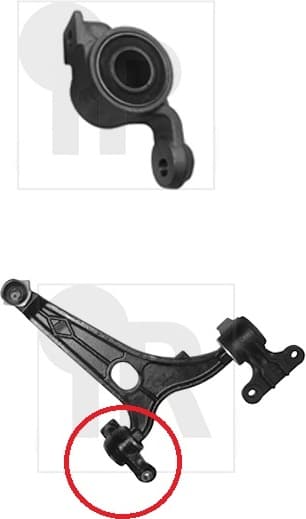 Silentblock front axle 87-08550