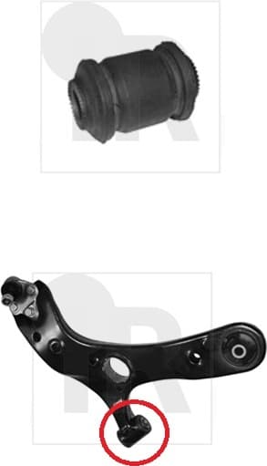 Silentblock front axle 87-08781