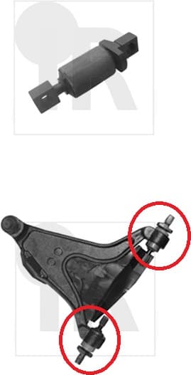 Silentblock front axle 87-08838