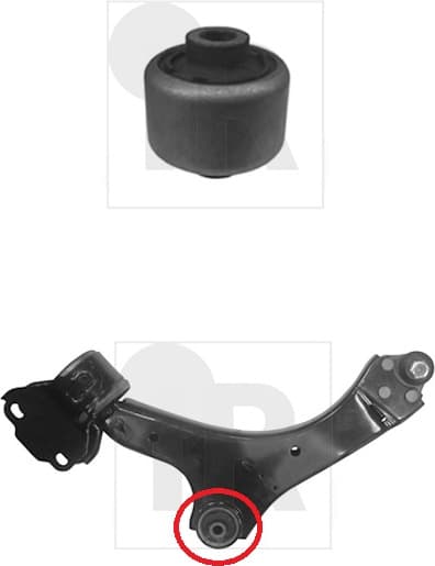 Silentblock front axle 87-01753