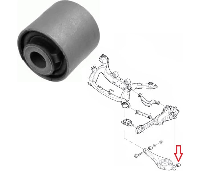 Silentblock rear axle 00226005