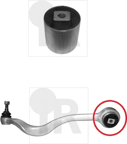 Silentblock front axle 87-07465