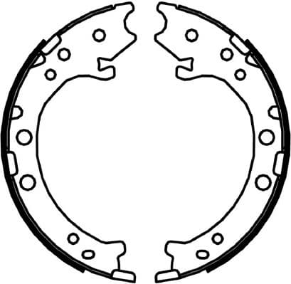 Brake shoes handbrake, Top Quality FSB4044