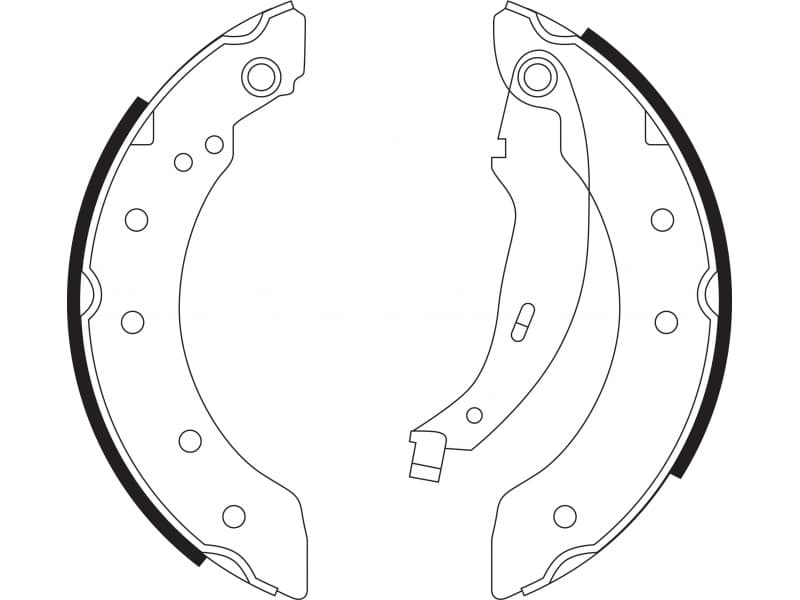 Brake shoes HANZE HBS519