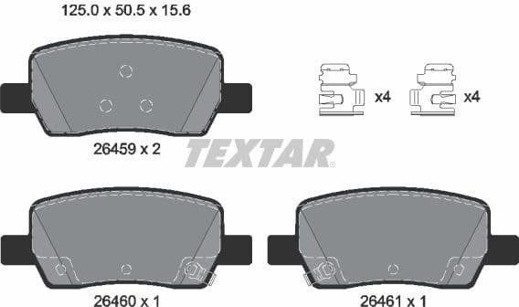 Brake Pad Set, disc brake Q+ 2645901