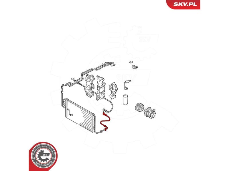 High/Low-pressure Line, air conditioning 54SKV737 - image 5