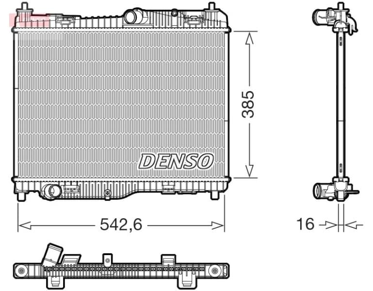 Radiator, engine cooling DRM10123