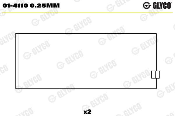 Connecting Rod Bearing 01-4110 0.25MM