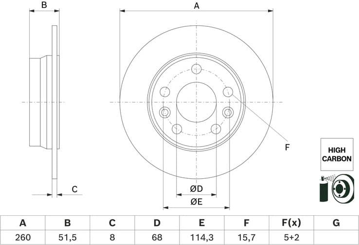 Brake Disc 0 986 479 H61