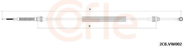 Cable Pull, manual transmission 92.2CB.VK002