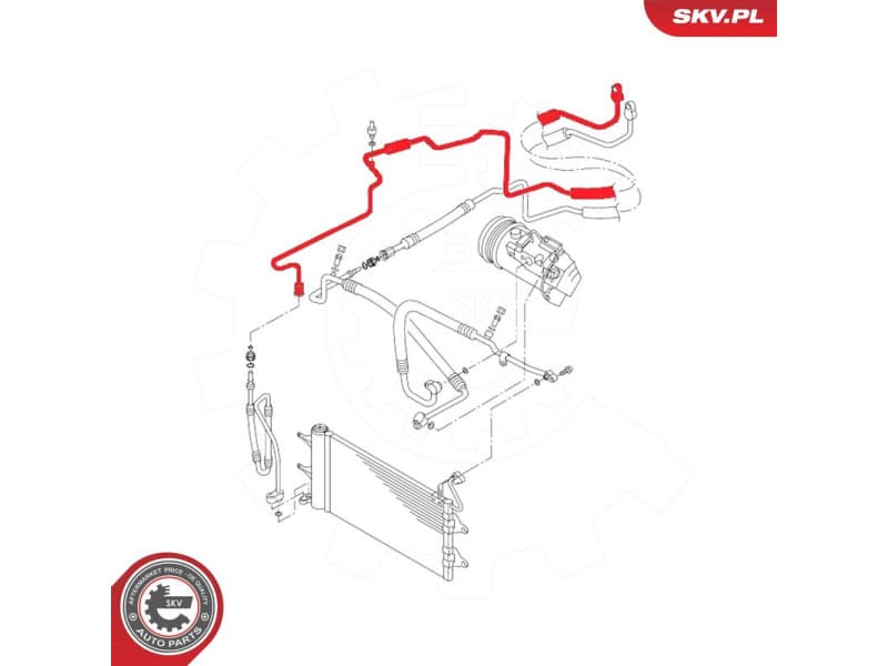 High/Low-pressure Line, air conditioning 54SKV706
