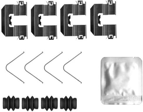 Accessory Kit, disc brake pad 82550000