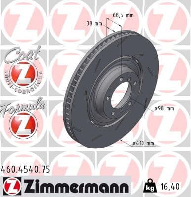 Brake Disc FORMULA Z BRAKE DISC 460.4540.75