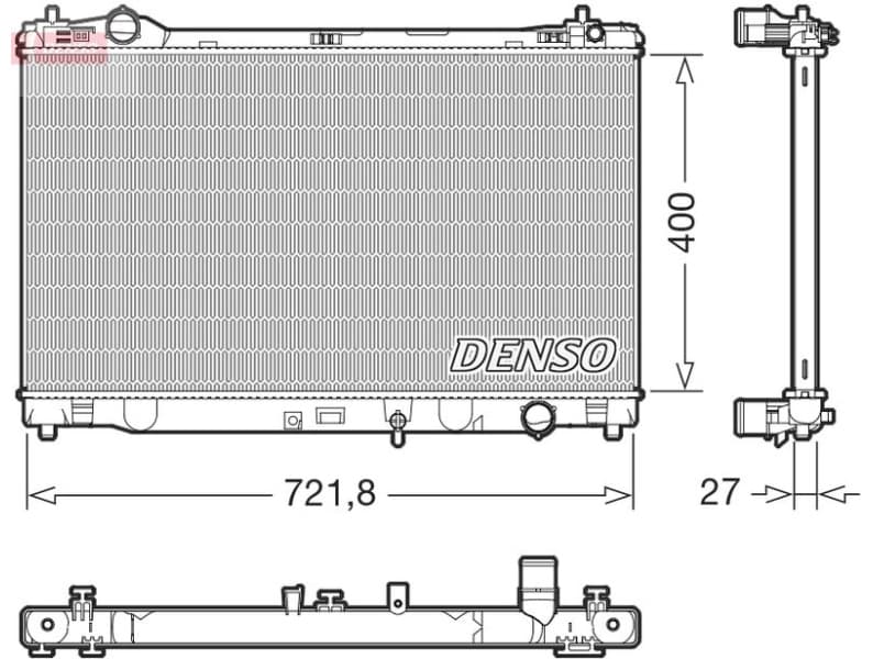Radiator, engine cooling DRM51021
