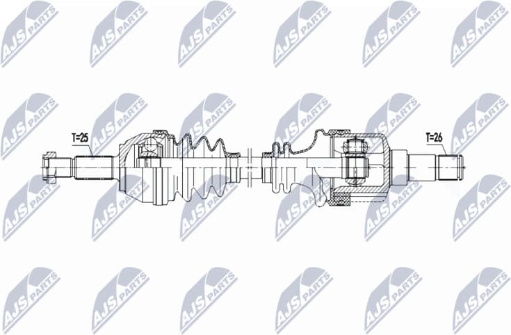 Drive Shaft NPW-FR-165