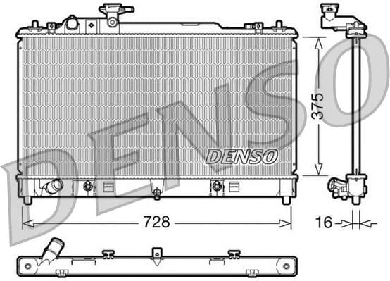 Radiator, engine cooling DRM44021