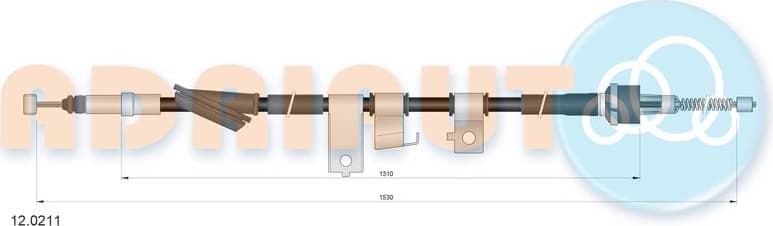 Cable Pull, parking brake 12.0211