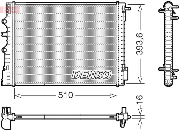 Radiator, engine cooling DRM23120