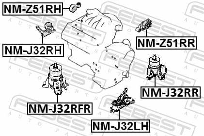 Mounting, engine NM-J32RH - image 2