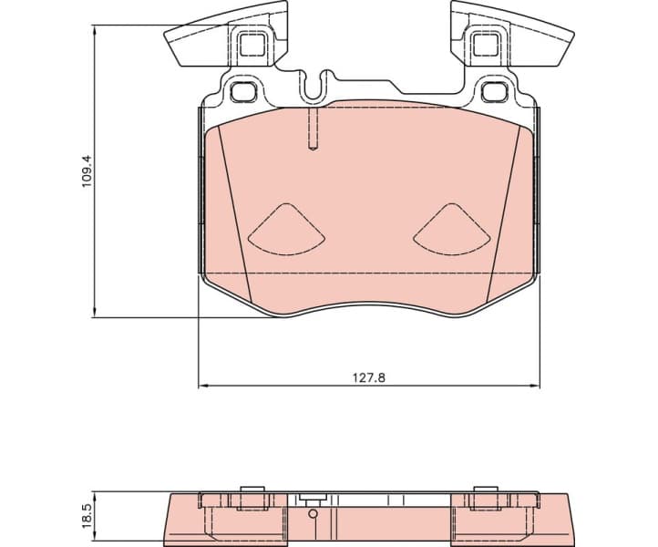 Brake Pad Set, disc brake GDB8310