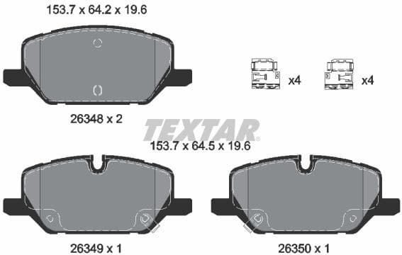 Brake Pad Set, disc brake Q+ 2634802