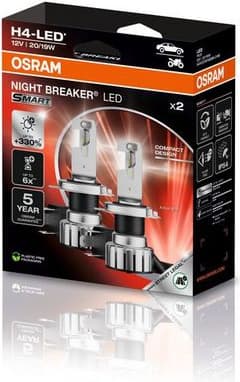 OSRAM Bulbs H4-LEDriving NIGHT BREAKER SMART +330% 2vnt - Autoera