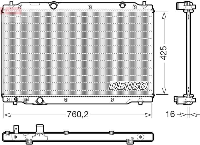 Radiator, engine cooling DRM40107