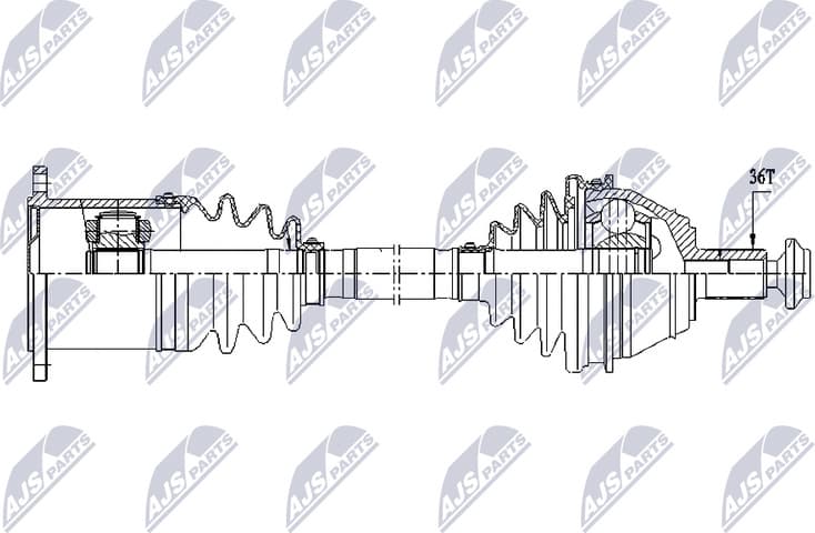 Drive Shaft NPW-VW-212