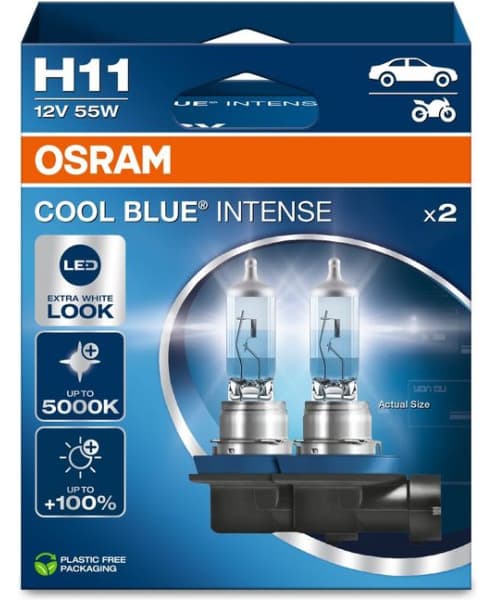 Osram Bulbs H11 12V CoolBlue Intense NextGen kompl. 2vnt - Autoera