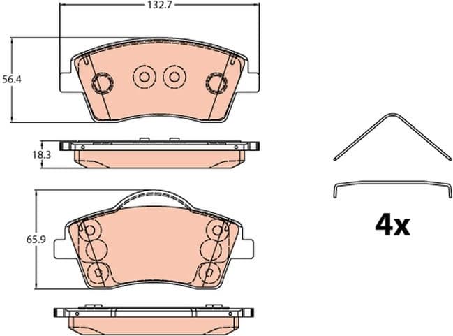 Brake Pad Set, disc brake GDB2323