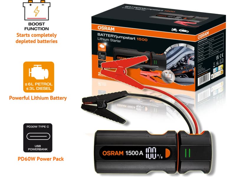 OSRAM OJS030 automobilių užvedėjas Booster - Jumpstarter - OJS030