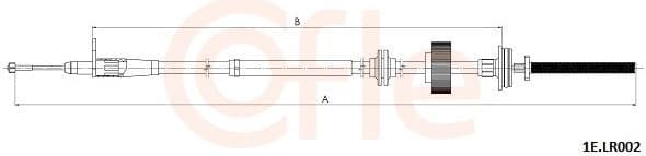 Cable Pull, parking brake 92.1E.LR002