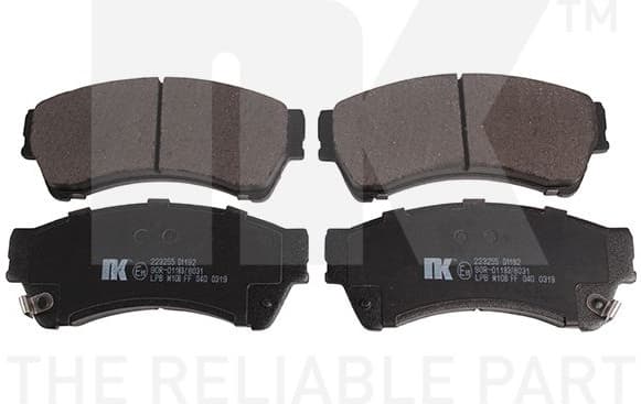 Brake Pad Set, disc brake 223255