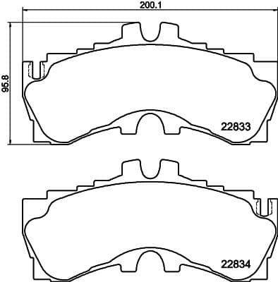 Brake Pad Set, disc brake 2283301