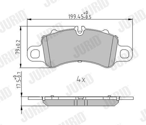 Brake Pad Set, disc brake 574021J - image 3