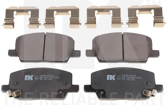 Brake Pad Set, disc brake 223664