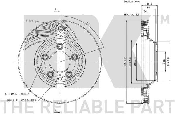 Brake Disc 2047105 - image 3