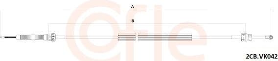Cable Pull, manual transmission 92.2CB.VK042