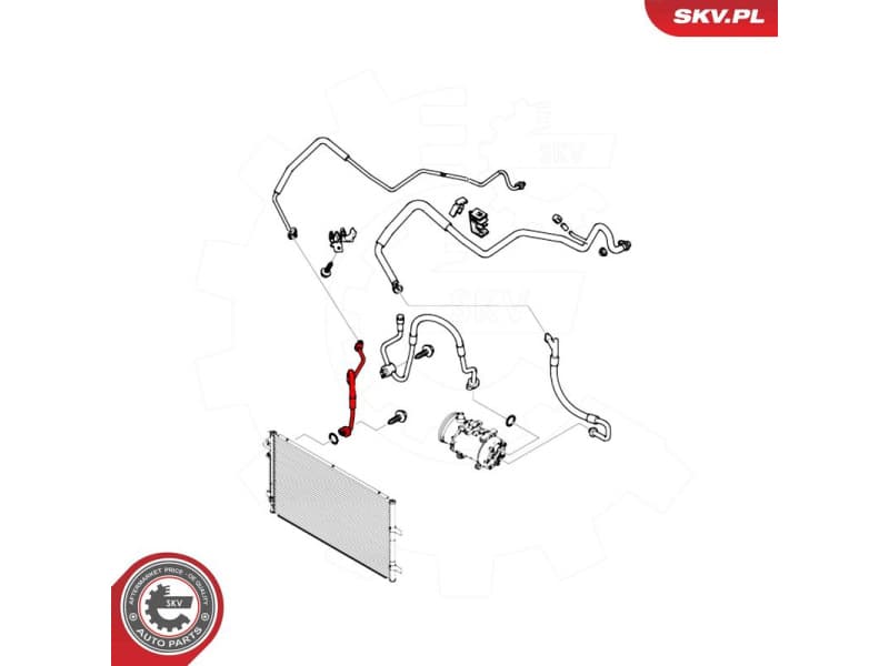 High/Low-pressure Line, air conditioning 54SKV622 - image 5