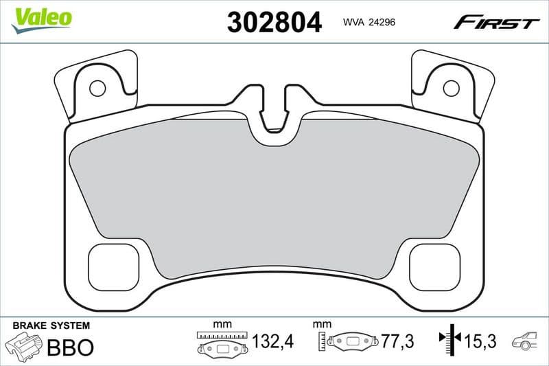 Brake Pad Set, disc brake ESSENTIAL 302804