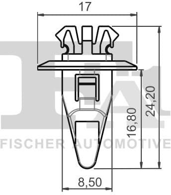 Clip, trim/protection strip 77-40042.10 - image 2