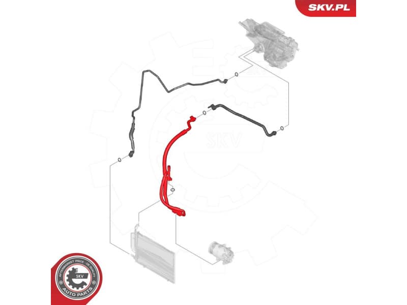High/Low-pressure Line, air conditioning 54SKV625 - image 7