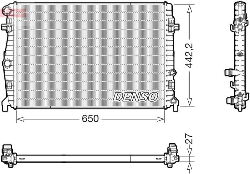 Radiator, engine cooling DRM32058
