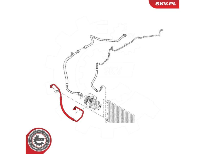 High/Low-pressure Line, air conditioning 54SKV694 - image 6