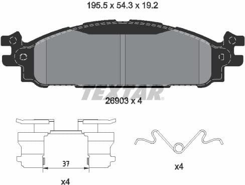 Brake Pad Set, disc brake 2690301
