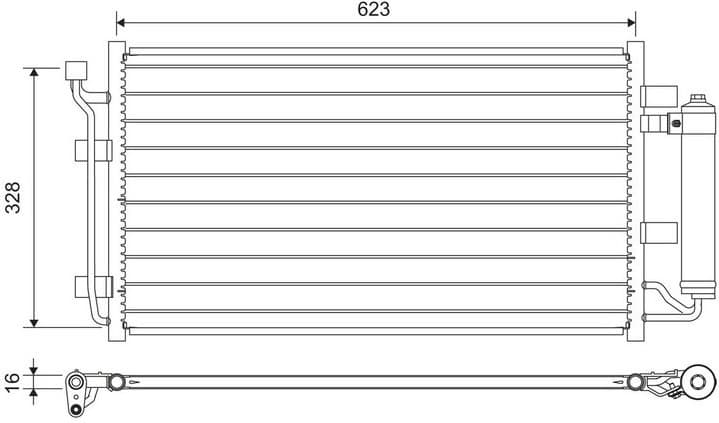 Condenser, air conditioning 822646 - image 2