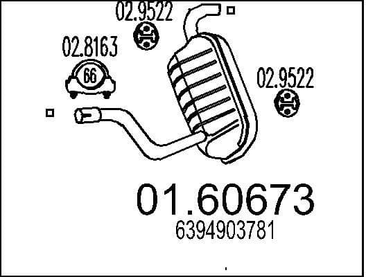 Rear Muffler 01.60673