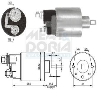 Solenoid Switch, starter 46235