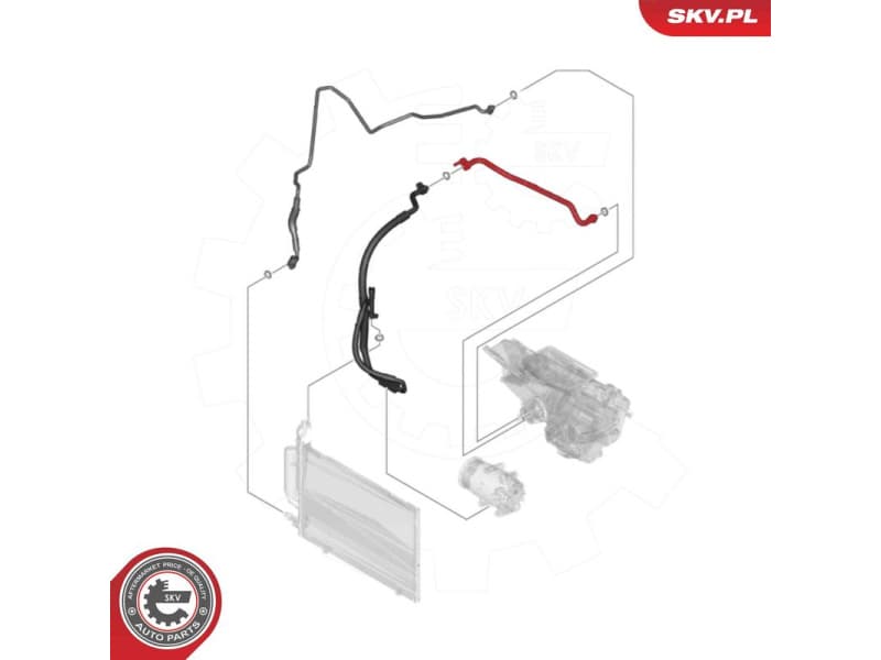 High/Low-pressure Line, air conditioning 54SKV620 - image 5