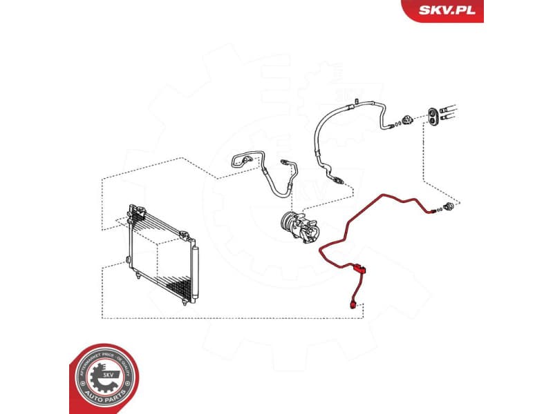 High/Low-pressure Line, air conditioning 54SKV711 - image 6